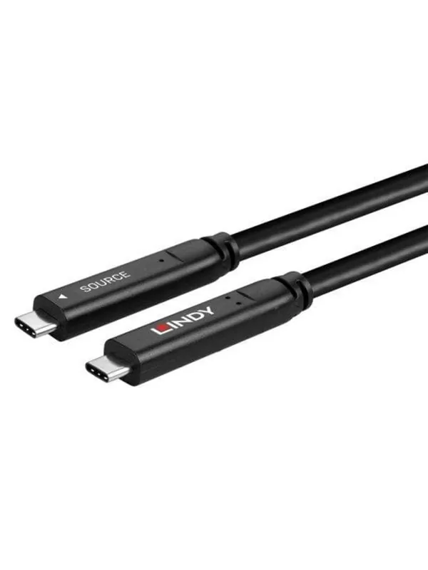 Lindy USB-C til USB-C Hybrid Kabel 10m