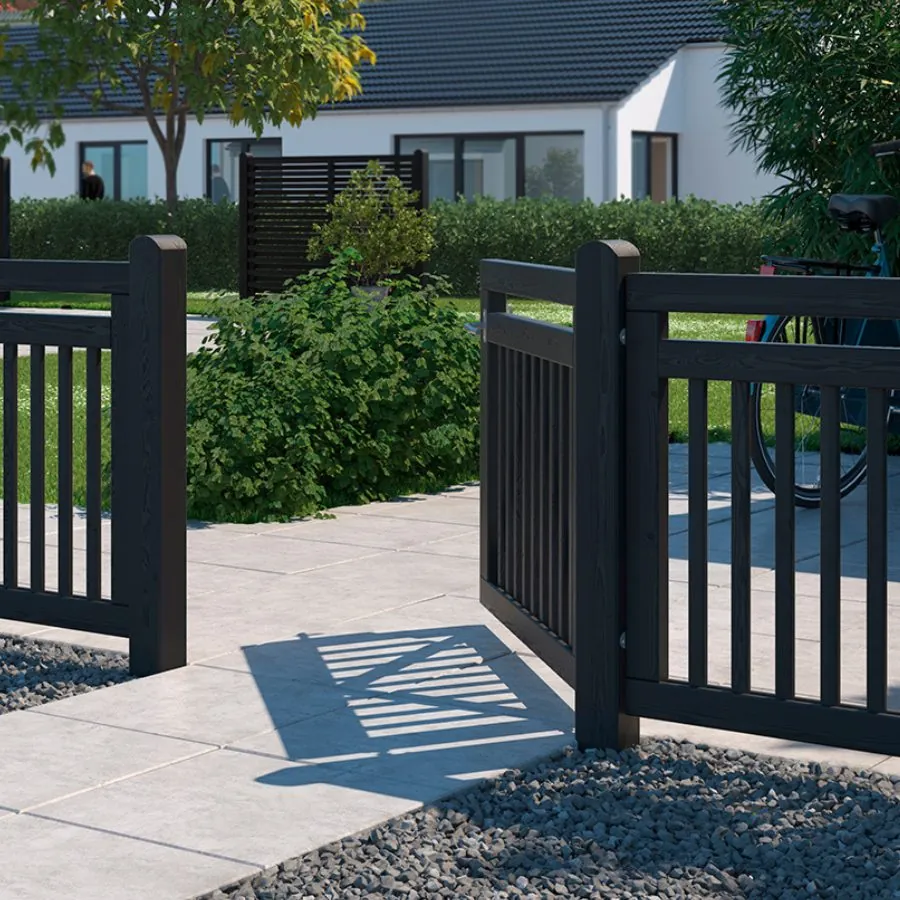 Linea facadelåge sort 100x80cm