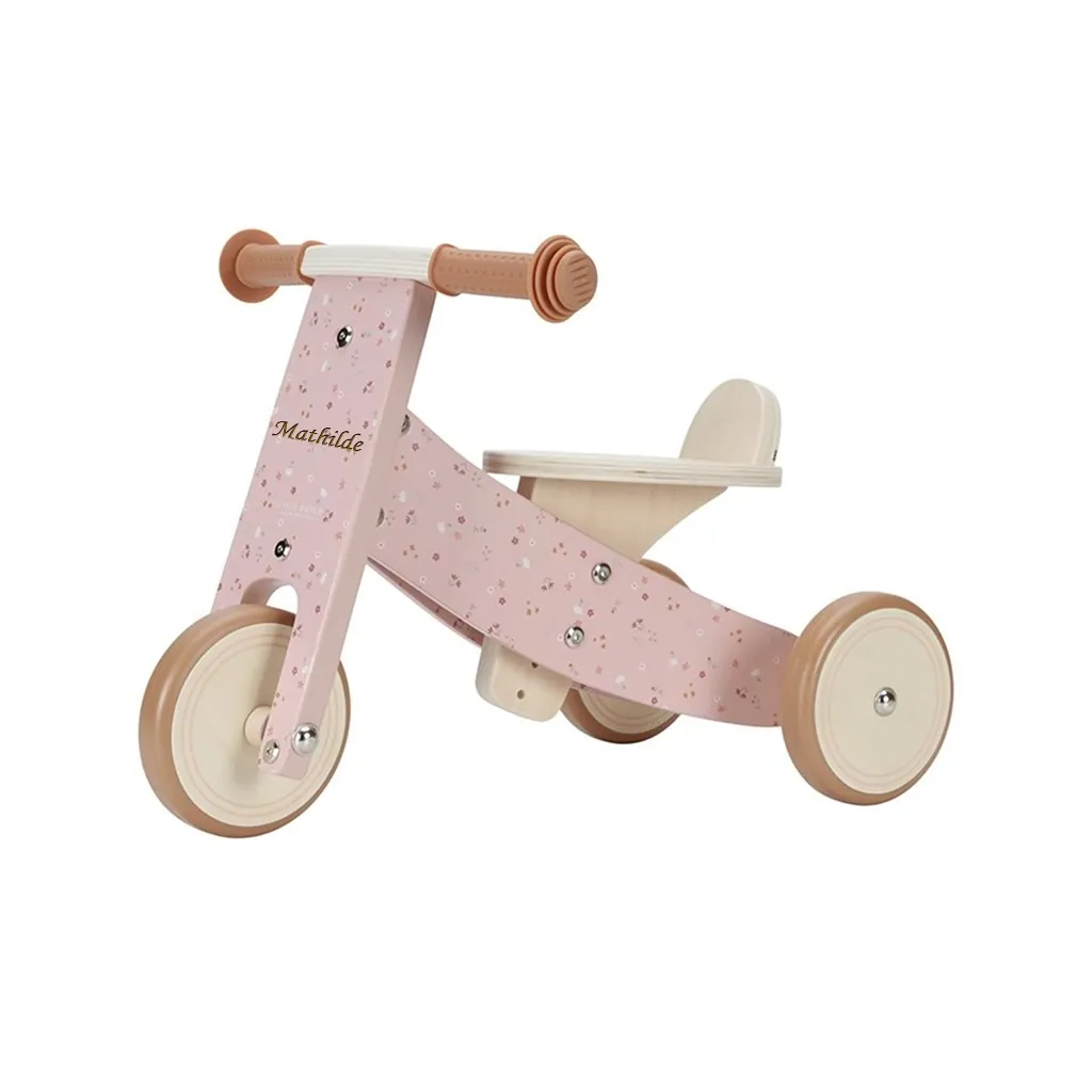 Little Dutch Løbecykel Pink Flowers