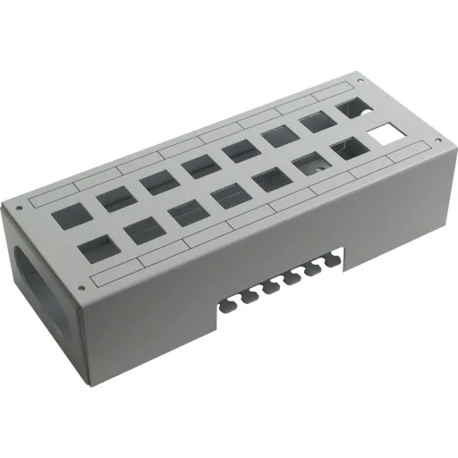 LK Lexcom Patchbox 16xRJ45 Hvid