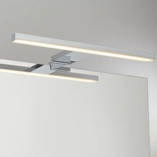 Loevschall NextGen spejllampe, krom, 50 cm