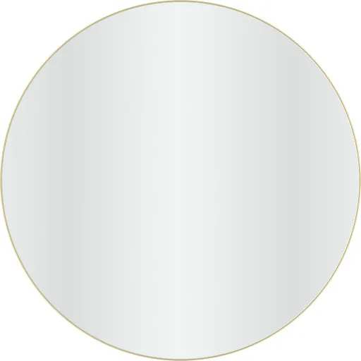 Loevschall Refine Round spejl, Ø100 cm, børstet messing