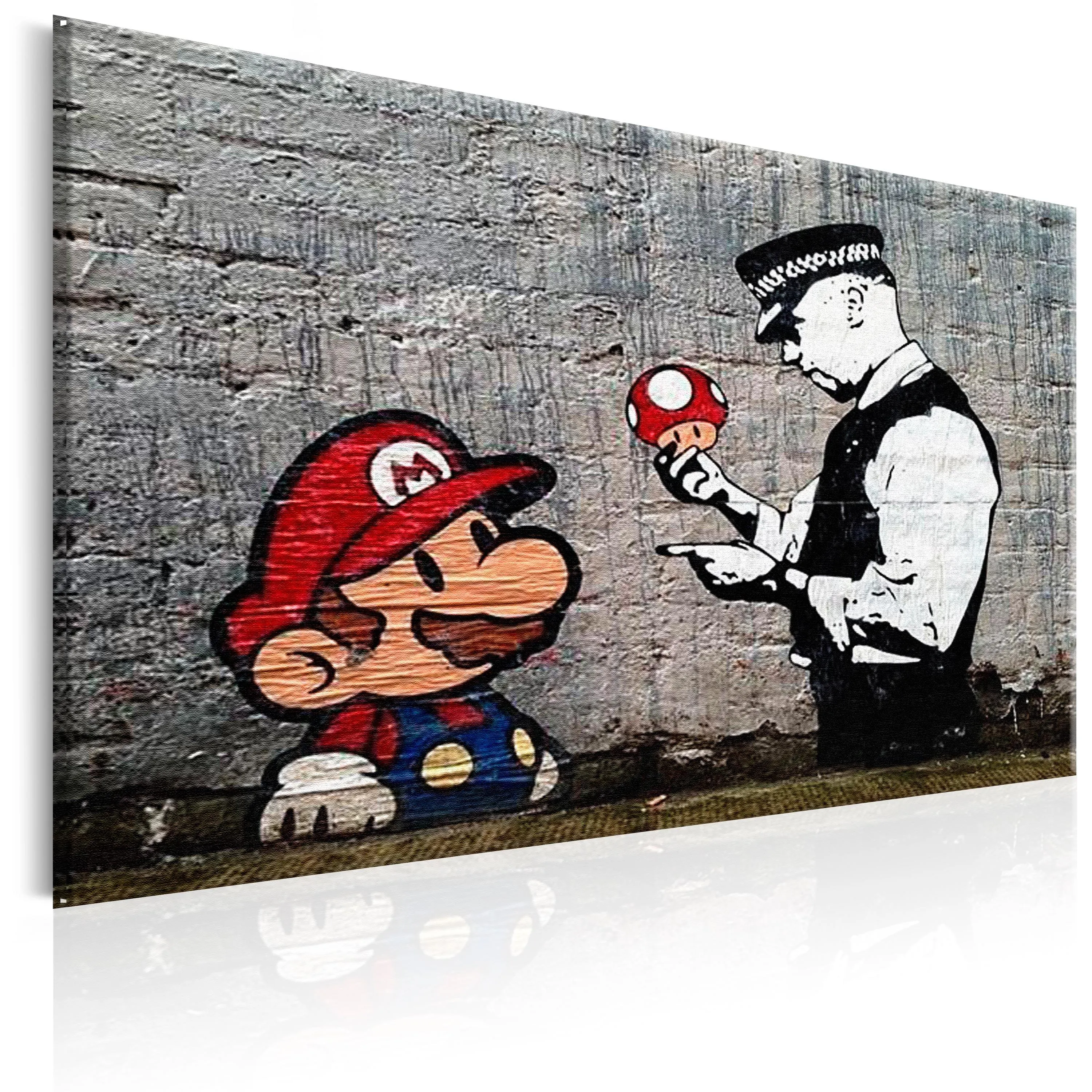Mario and Cop by Banksy