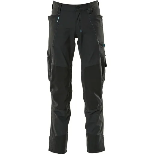 Mascot Advanced arbejdsbukser med stretch, sort, str. 82C43