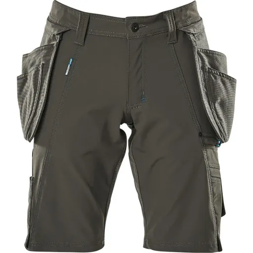 Mascot Advanced håndværkershorts med stretch, koksgrå, str. C60