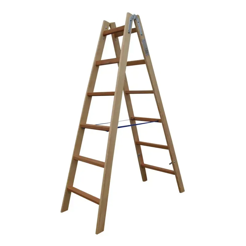 Materielhuset Træstige 2 x 6 trin