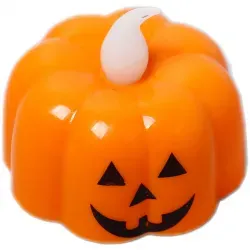 Muto Halloween Græskar 4,5 cm LED-lys