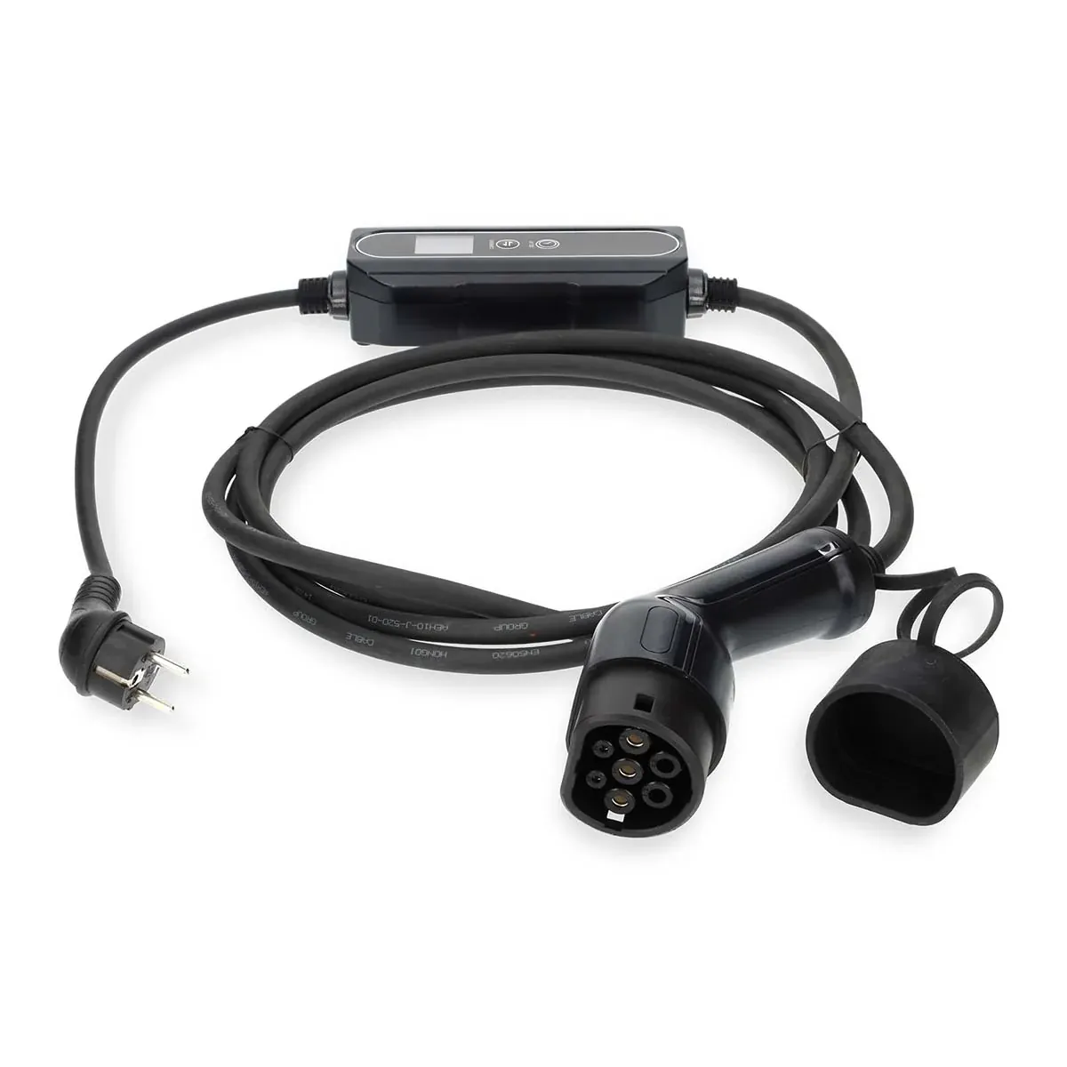Nedis Bærbar oplader til elbiler | AT-N05V3V3-F 3G1.5 | 1380 / 2300 / 3680 W | 6.0 / 8.0 / 10.0 A / 13.0 / 16.0 A | 1 Phase | 5.00 m | Sort | Gaveæske EVCH37KWBK20
