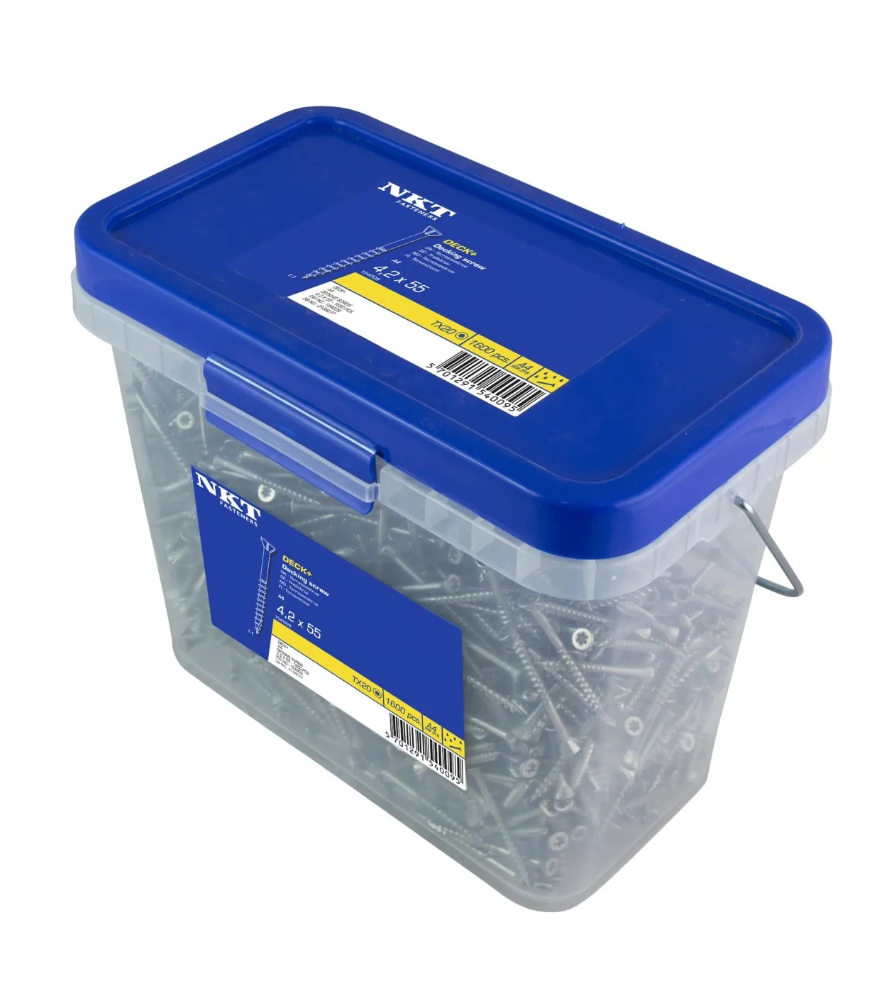 NKT Terrasseskrue DECK+ 4,2 x 55 mm Rustfri A4