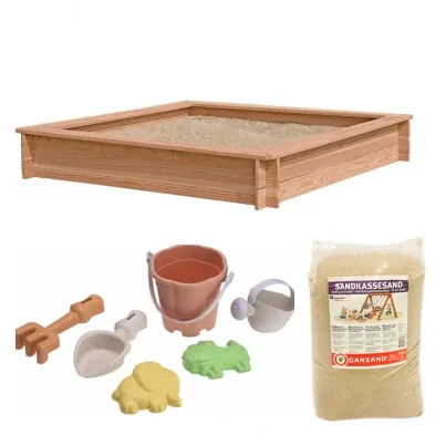 Nordic Play Sandkasse Lærk 150 x 150 cm