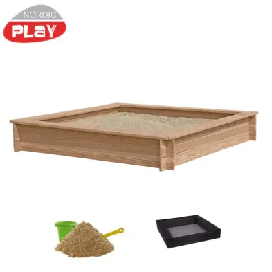 Nordic Play Sandkasse Lærk 150x150 cm