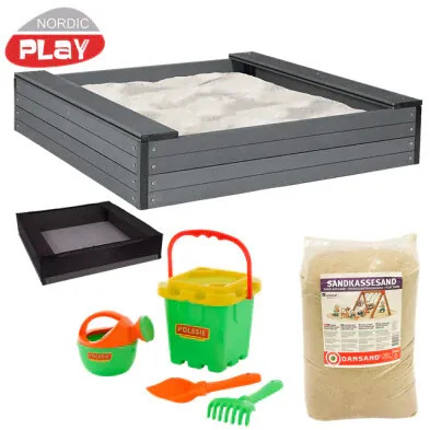 Nordic Play Sandkasse WPC 120 x 120 cm