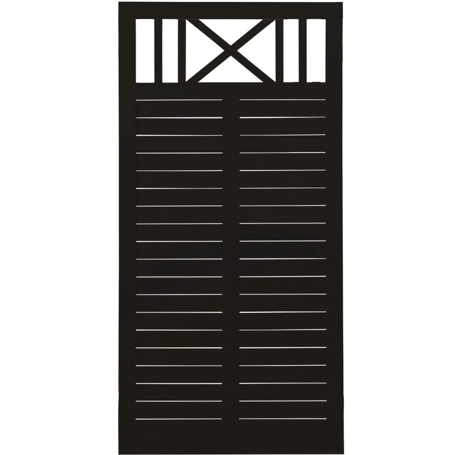 Nostalgi Enkelt System Hegn Sort 90x180cm