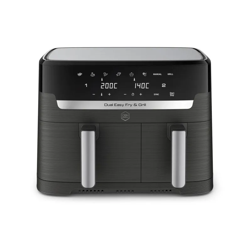 OBH Nordica Dual Easy Fry & Grill Black