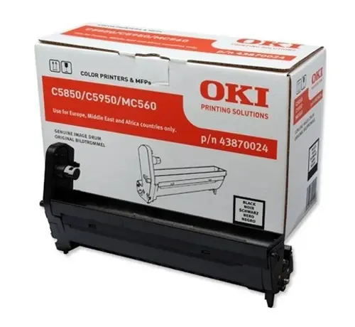 OKI 43870024 Sort Tromle Enhed Original