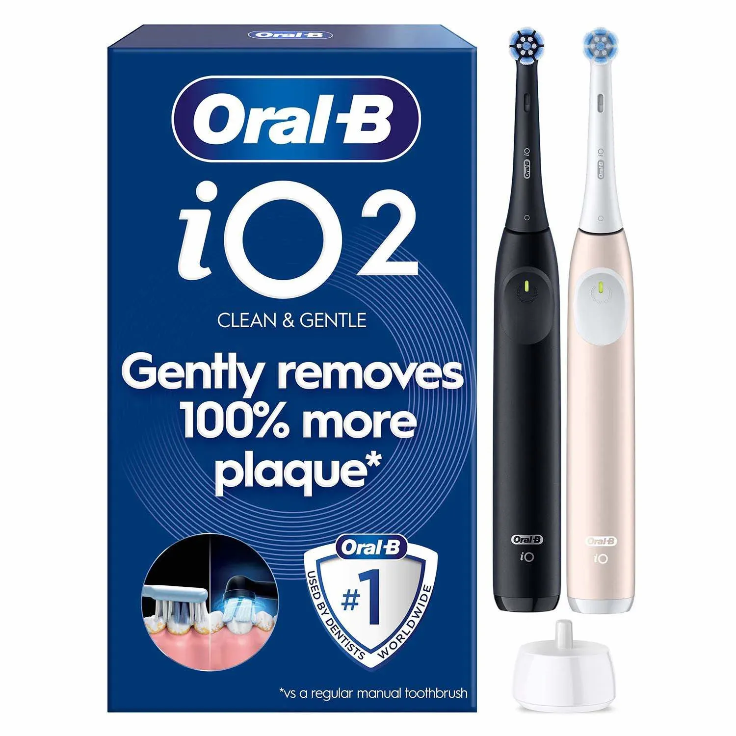 Oral-B iO2 Duo Night Black/Calm Pink
