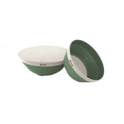 Outwell Collaps Bowl & Colander Set Shadow Green