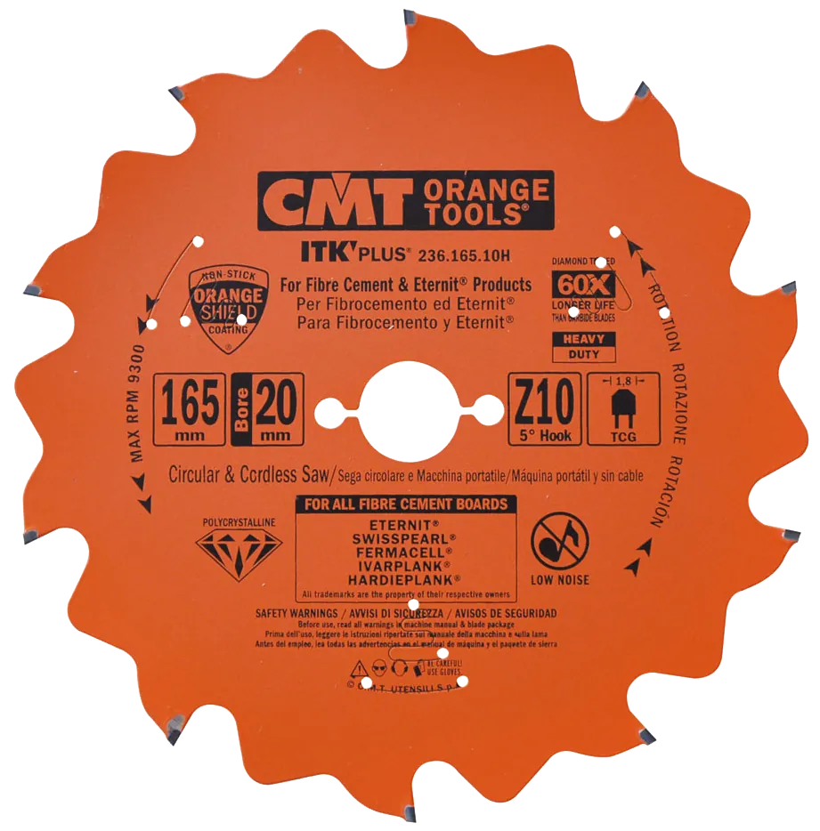 PCD klinge 165x1,8x20 Z10 F