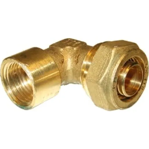 Pex vinkel med muffe 28 mm x 1" – 5 stk