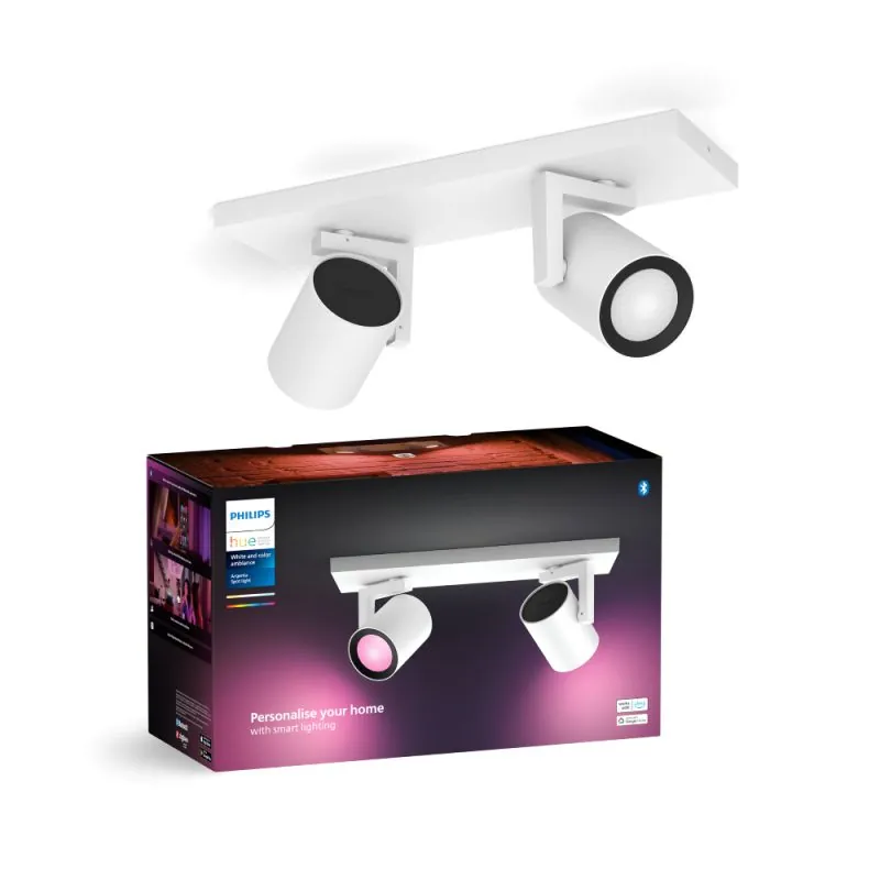 Philips Hue Argenta White and Color Ambiance dobbelt spot hvid