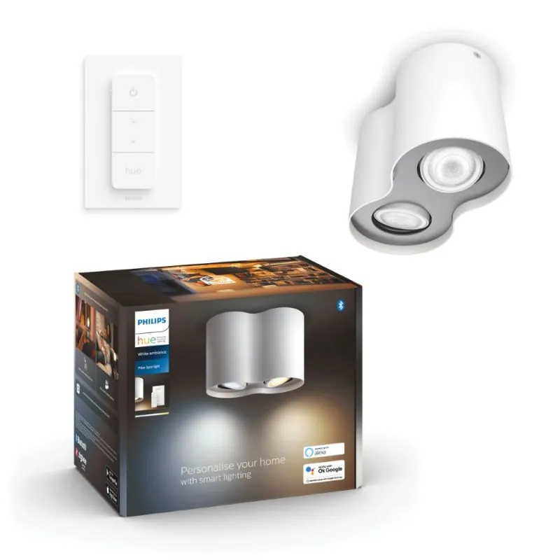 Philips Hue Pillar Double Spot Hvid