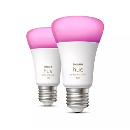 Philips Hue White Color Ambiance E27 2-pak