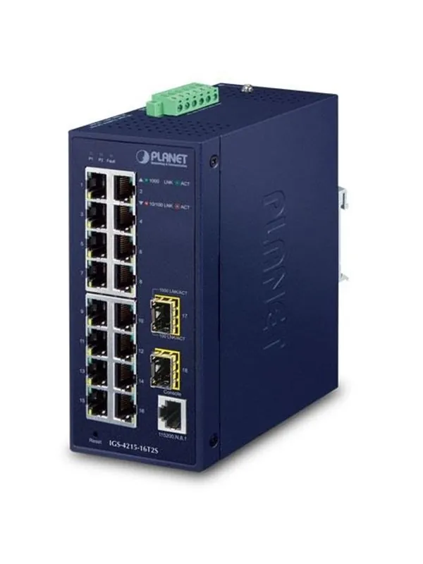 PLANET IGS-4215-16T2S Industrial Managed Switch