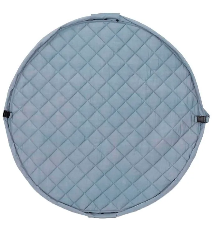 Play&Go Soft Organic Legetøjstæppe Dusty Blue