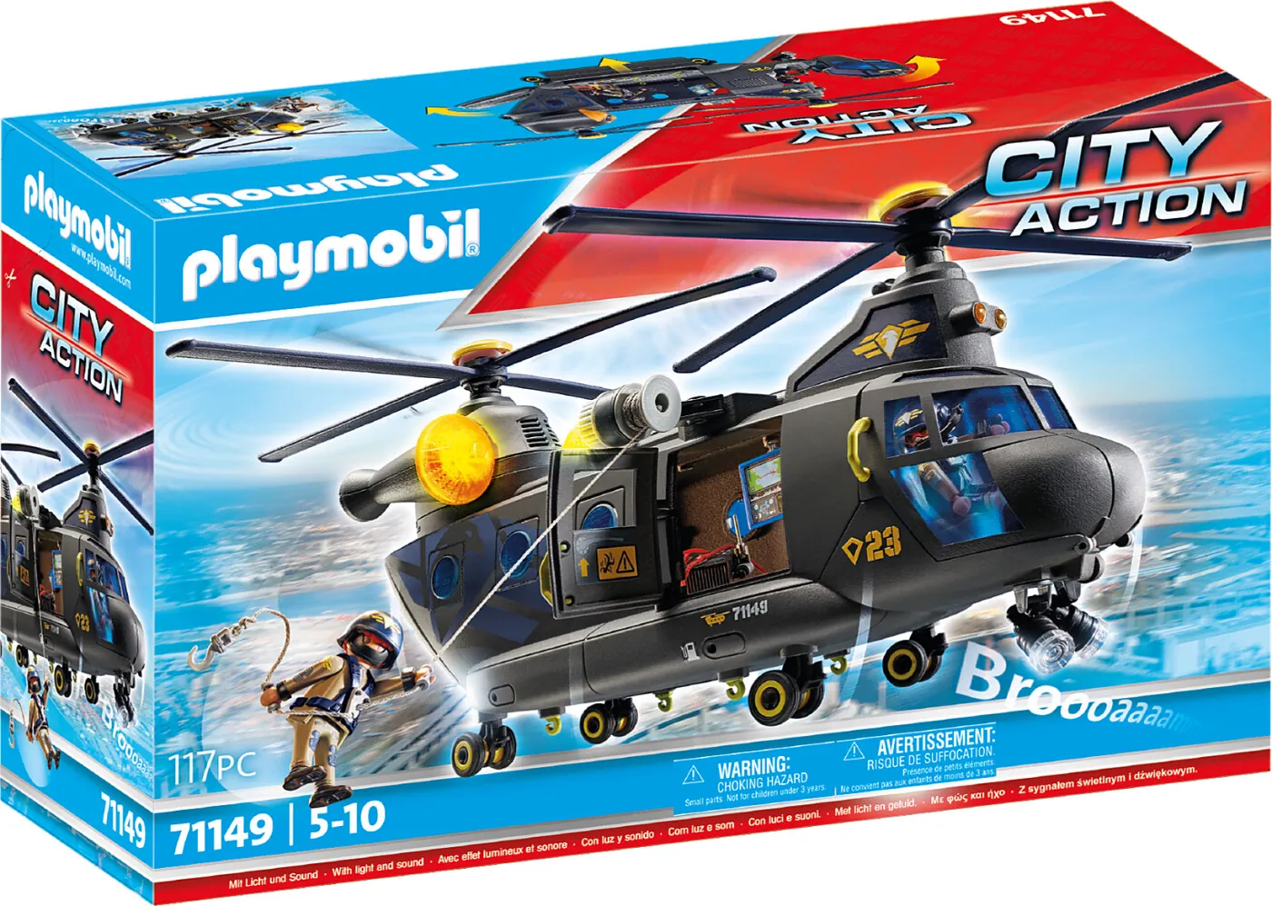 Playmobil City Action SWAT Redningshelikopter 71149