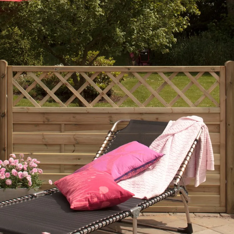 PLUS Bergen Lamelhegn med Espalier 180x120cm