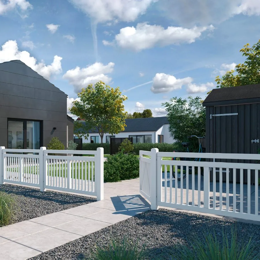 Plus Linea Facadehegn Hvid 150x80 cm