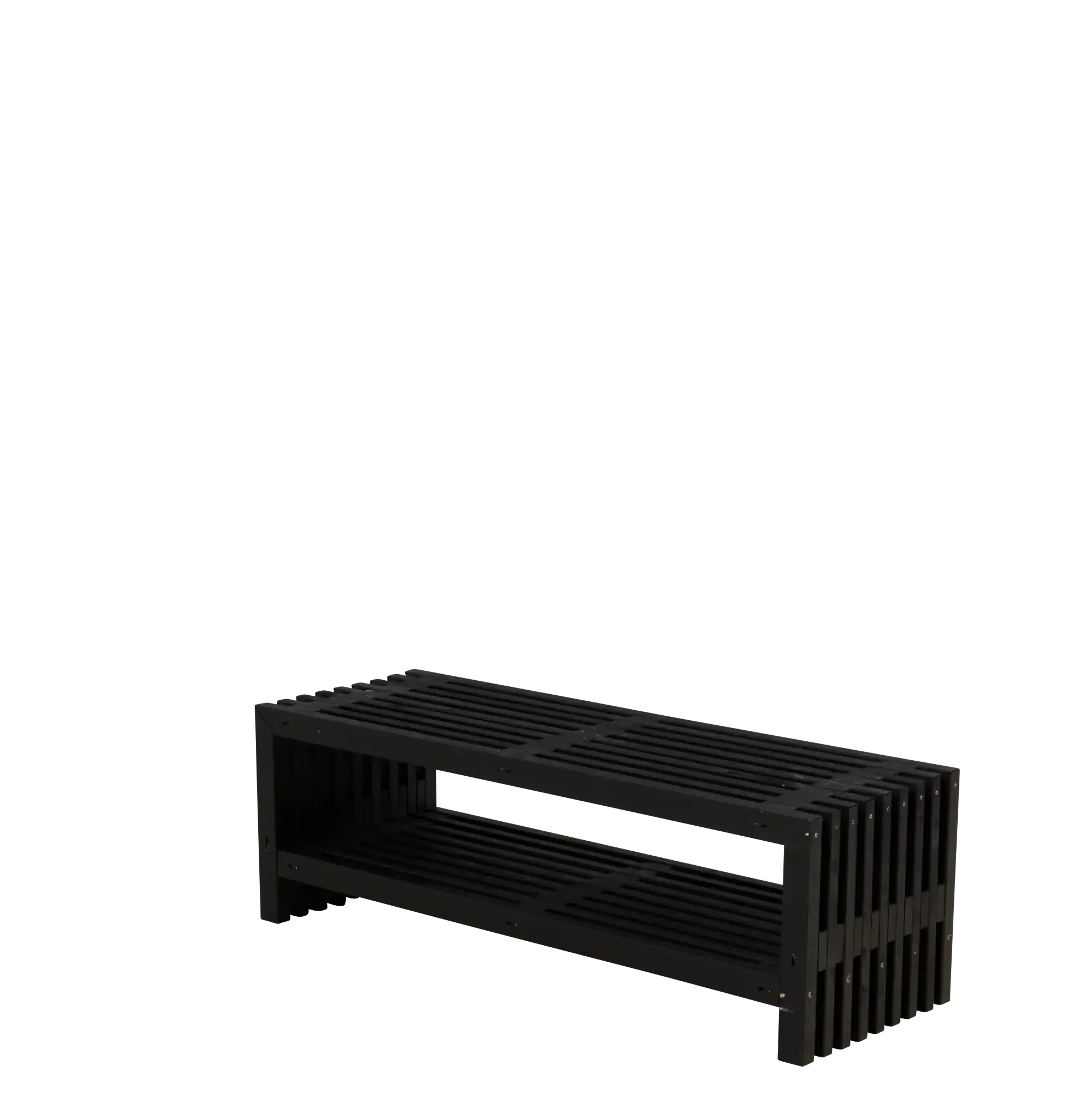 PLUS Rustik Trallebænk Design Sort 138