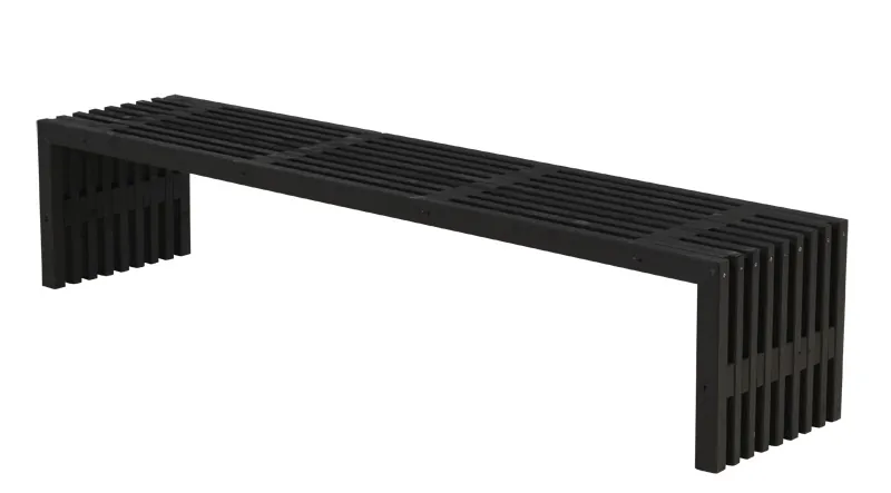 PLUS Rustik Trallebænk Design Sort 218