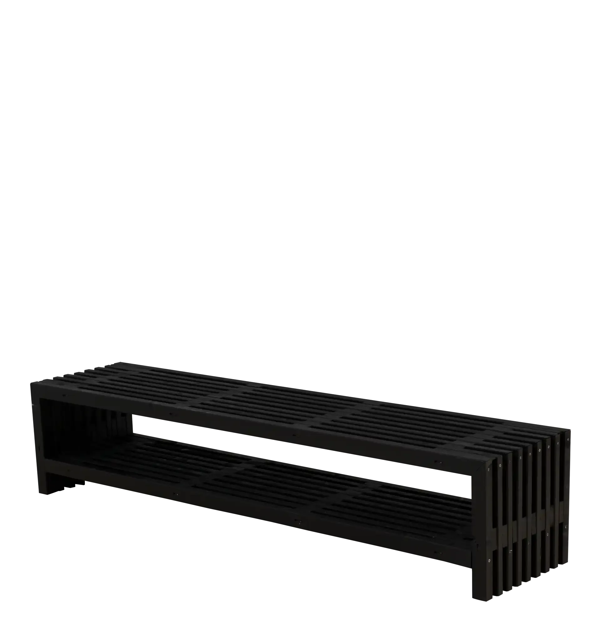 Plus Rustik Trallebænk Design Sort 218