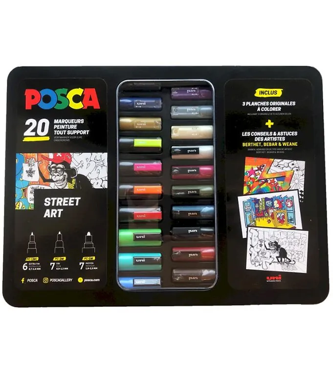 Posca Tuscher Metalkasse 20 stk