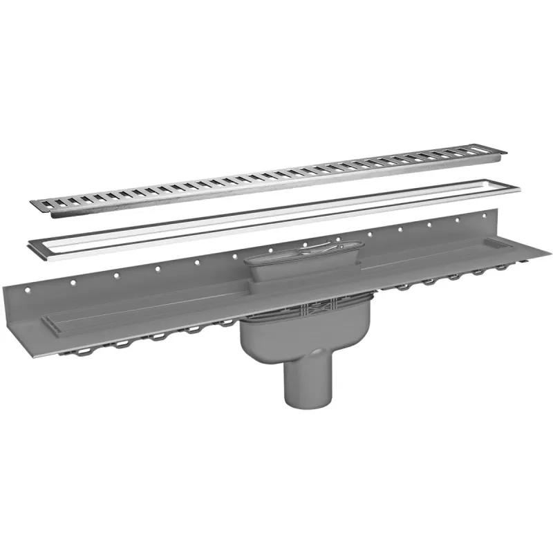 Purus Afløbsrendesæt 800mm Rib