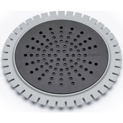 Purus Sun afløbsrist Ø150 mm sort