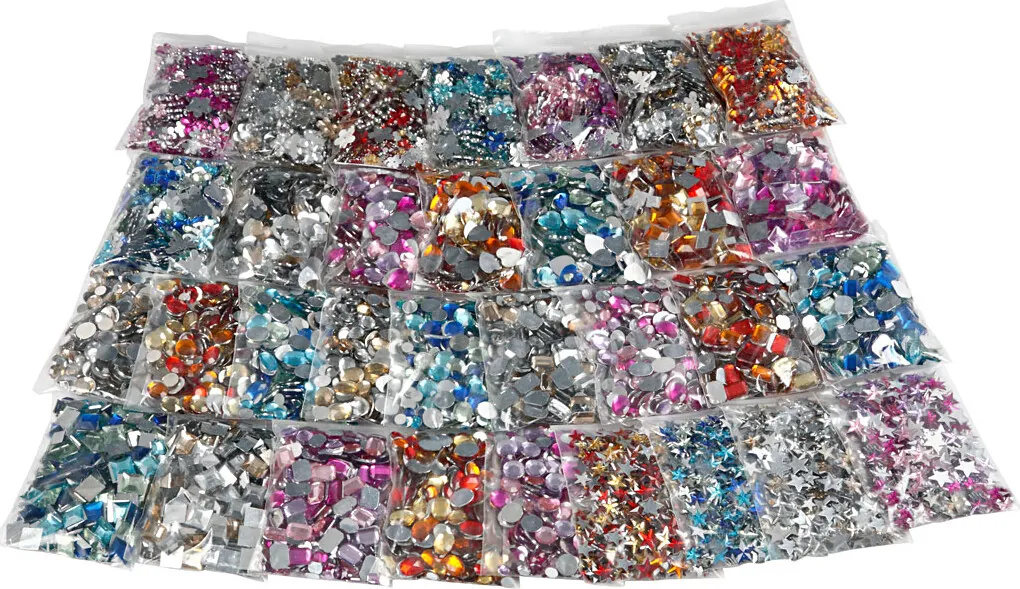 Rhinsten Forskellige Farver