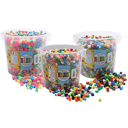 Rørperler JUMBO Assorterede Farver