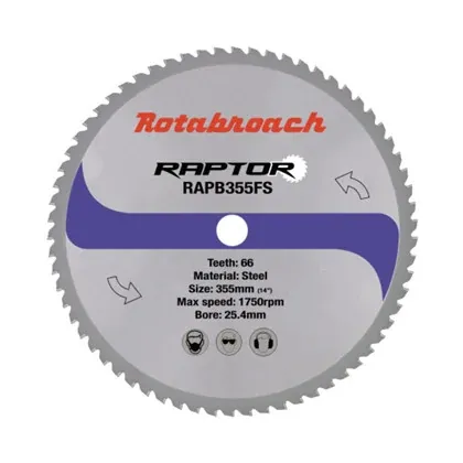 Rotabroach RAPTOR HM klinge 355x25,4 Z66