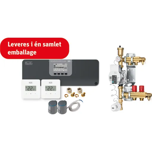 Roth Grab and go gulvvarmepakke, 2 rum, 230V