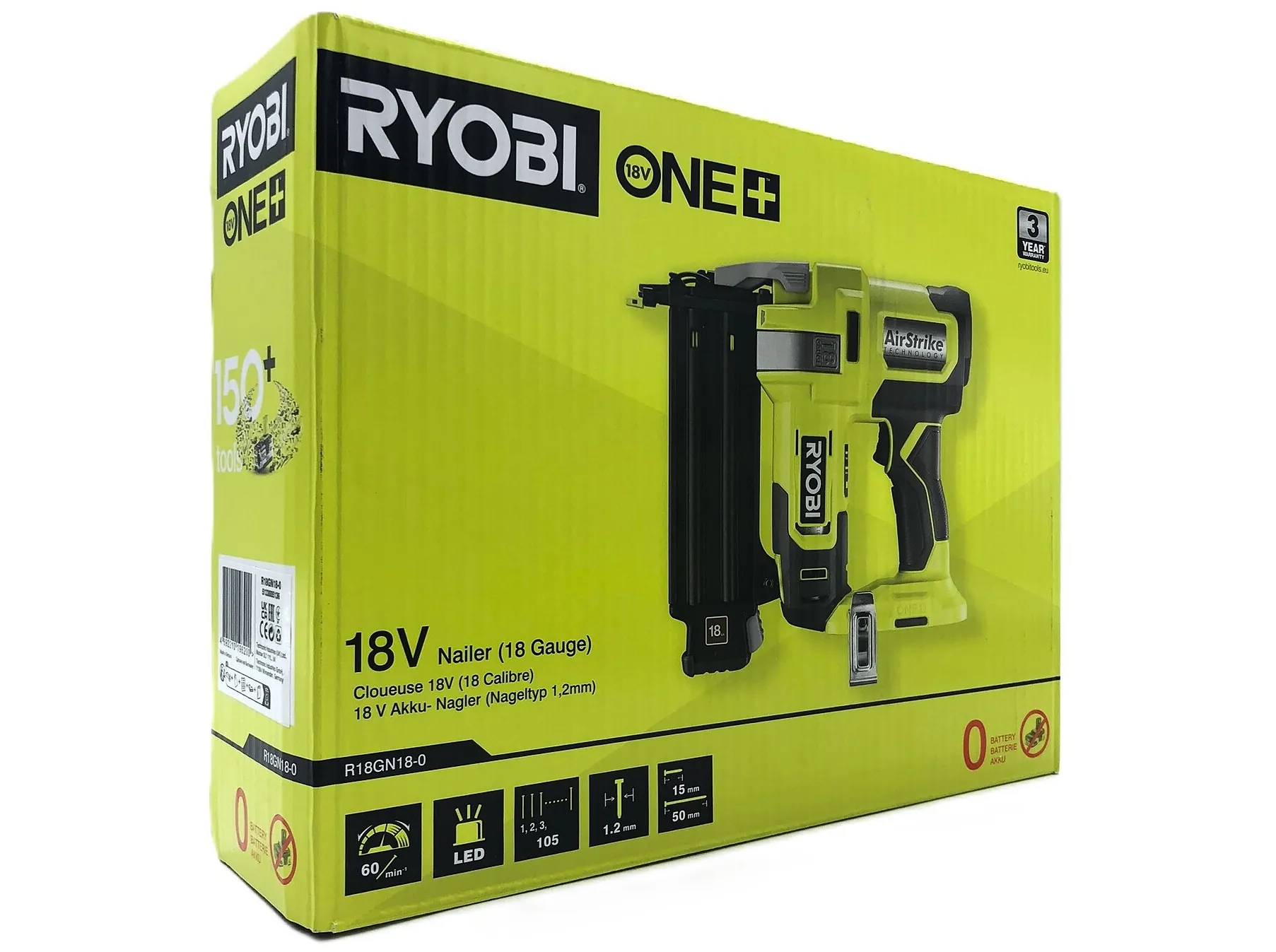 Ryobi R18GN18-0 ONE+ 18V Dykkerpistol