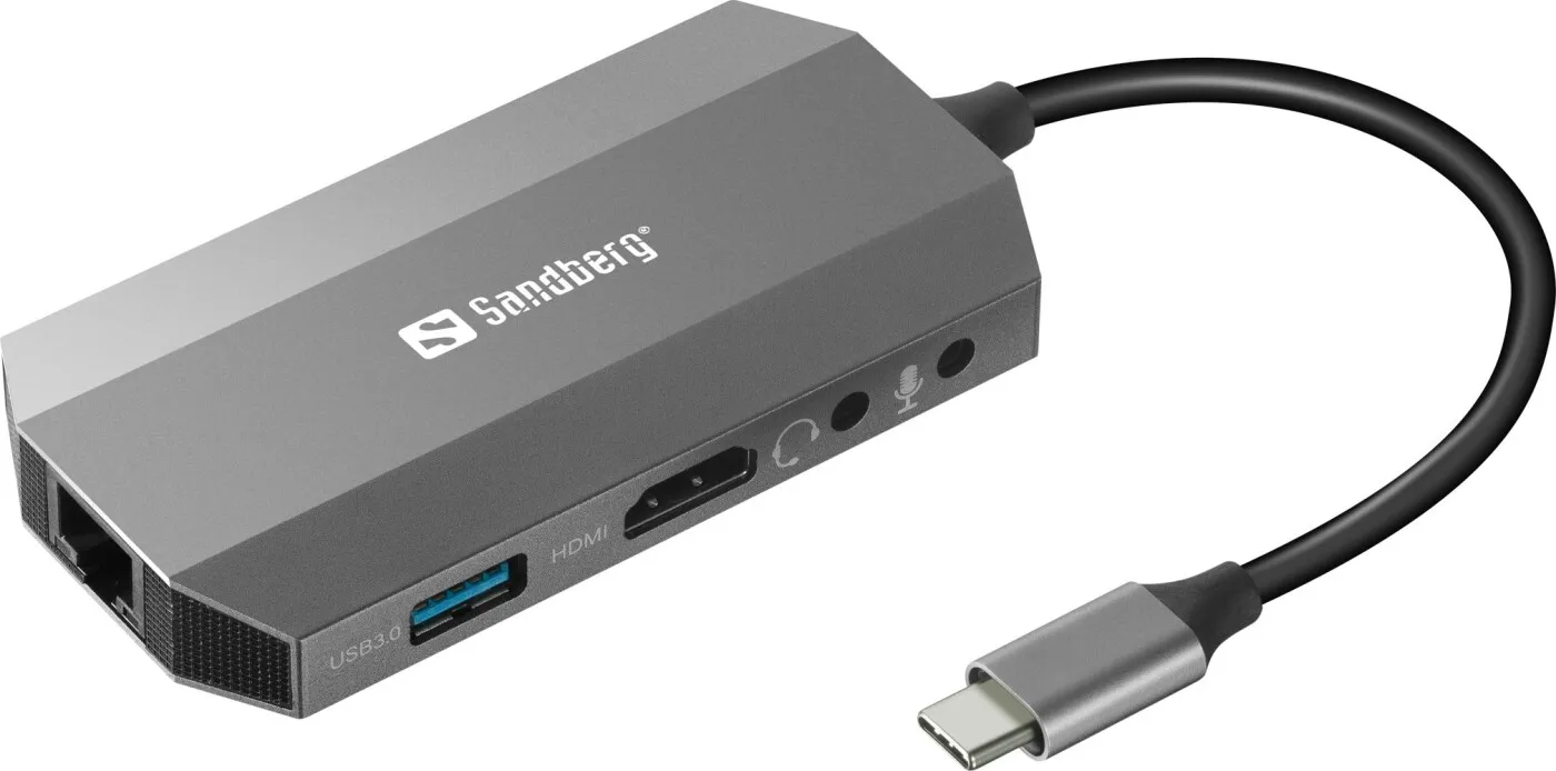 Sandberg USB-C 6in1 Travel Dock