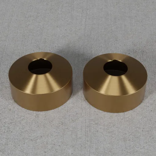 Scandtap rosetter Ø33 mm børstet messing