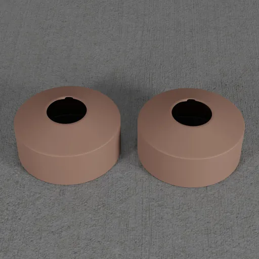 Scandtap rosetter Ø33 mm mat brun