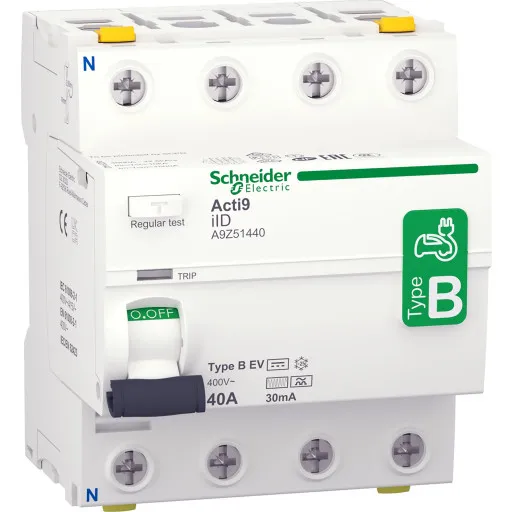 Schneider Acti9 HPFI relæ B-EV 4P 40A