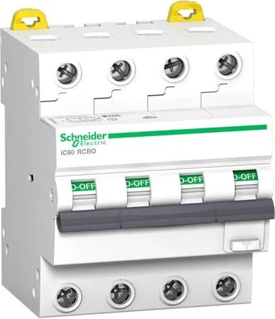 Schneider Acti9 iC60 4P 10A HPFI Kombiafbryder