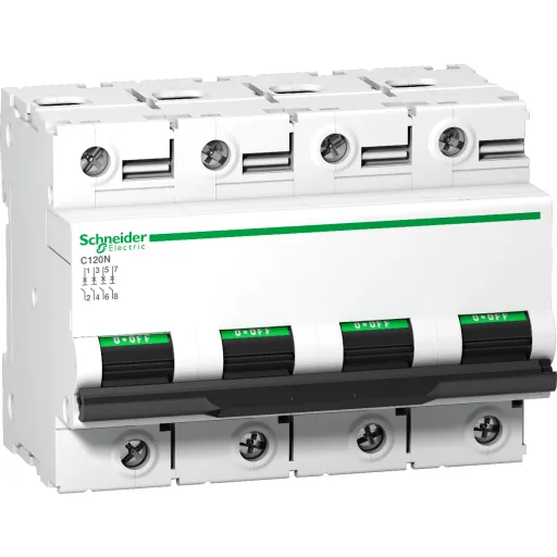 Schneider Electric Automatsikring C120N 4P 100A