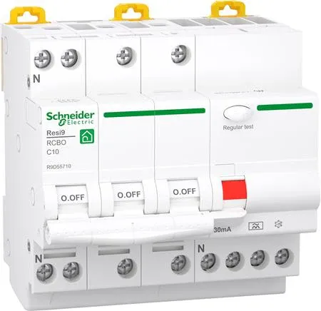 Schneider Electric Resi9 Kombiafbryder XP RCBO 3P+N 10A