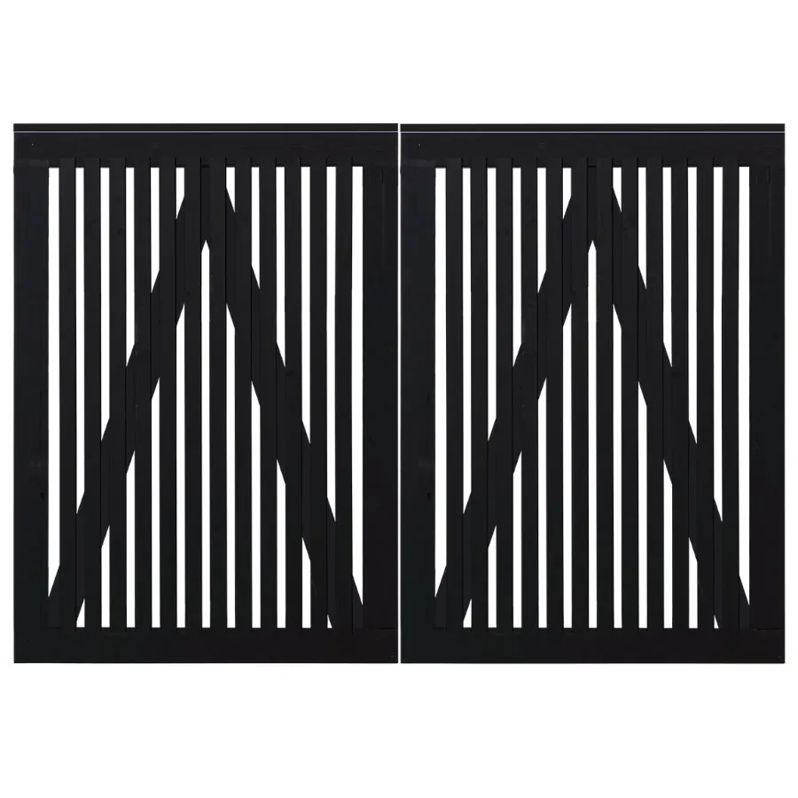 Sendai dobbeltlåge sort 200x140 cm